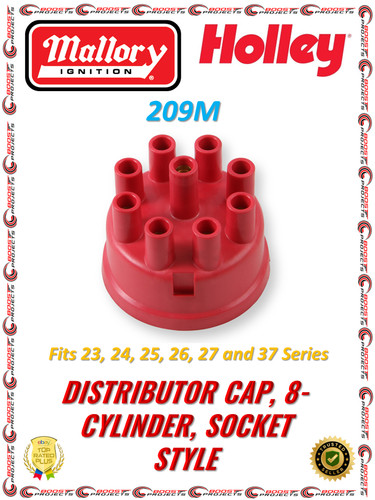 Mallory red distributor cap - mallory,